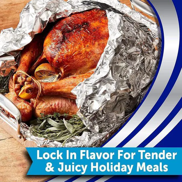 Alt view image 3 of 7 - Non-Stick Aluminum Foil Easy Prep, Cook & Clean (50 Sq Ft (Pack of 6)