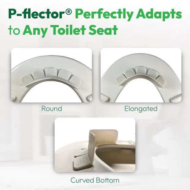 Alt view image 4 of 7 - Toilet Seat Urine Guard (1-Pack) - Pee Splash Guard for Potty-Training Kids, Adults, Seniors & Special Needs Individuals - Fits Round, Elongated & Curved Toilet Seats