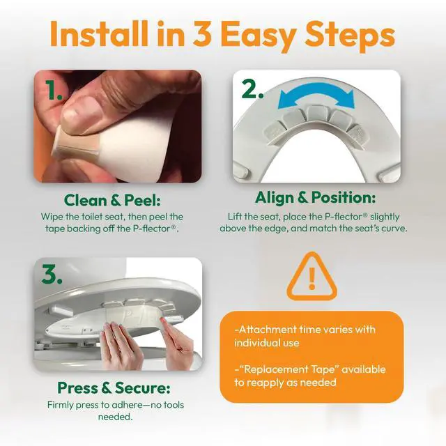 Alt view image 3 of 7 - Toilet Seat Urine Guard (1-Pack) - Pee Splash Guard for Potty-Training Kids, Adults, Seniors & Special Needs Individuals - Fits Round, Elongated & Curved Toilet Seats