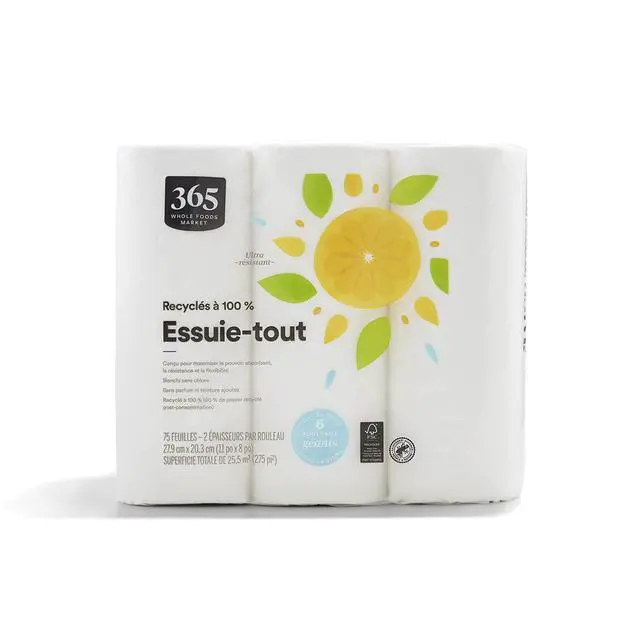 Alt view image 2 of 2 - Paper Towels 75 Sheet jumbo Rolls 6 Count, 75 Count