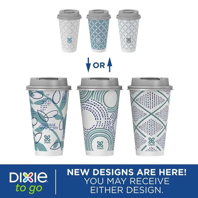 Alt view image 3 of 7 - To Go Paper Coffee Cups With Lids, 16 oz, 108 Count (6 packs of 18 cups), Disposable Insulated Paper Cups for On-The-Go Hot or Cold Beverages