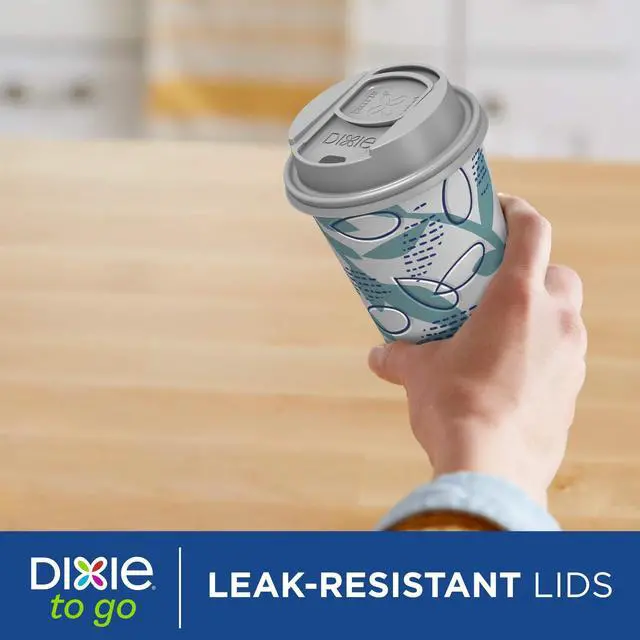 Alt view image 7 of 7 - To Go Paper Coffee Cups With Lids, 16 oz, 108 Count (6 packs of 18 cups), Disposable Insulated Paper Cups for On-The-Go Hot or Cold Beverages