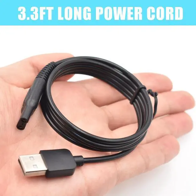 Alt view image 3 of 6 - Charger Cable Compatible with Ufree/Brightup/VIKICON Beard Trimmer All-in-one Multifunctional Grooming kit Hair Clippers USB Cable