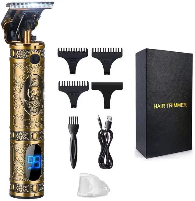 Main image of Hair Clippers for Men, Professional Hair & Beard Trimmer for Men, Mustache Trimmer T-Blade Hair Liner Edgers, Gold Knight Close-Cutting Trimmers