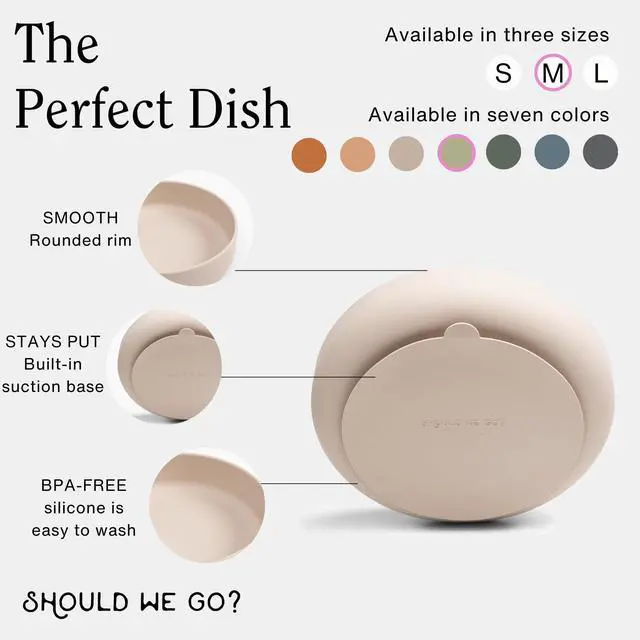 Alt view image 5 of 7 - Dog Water Bowl - The Perfect Dish No-Spill, Less Mess Non-Tippable Water & Food Bowl, Pure Silicone with Suction Cup Fits 5 Cups 7.5" Across x 2.25" Tall, Ideal for All Pets, Medium-Sage