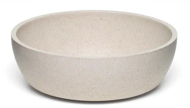 Main image of - Dolce Bamboo - Eco-Friendly Pet Bowls & Dishes for Dog, Cats, Puppy Food and Water Bowl -Sustainable and Dishwasher Safe, Made with Real Bamboo (Medium, Oat-Beige)