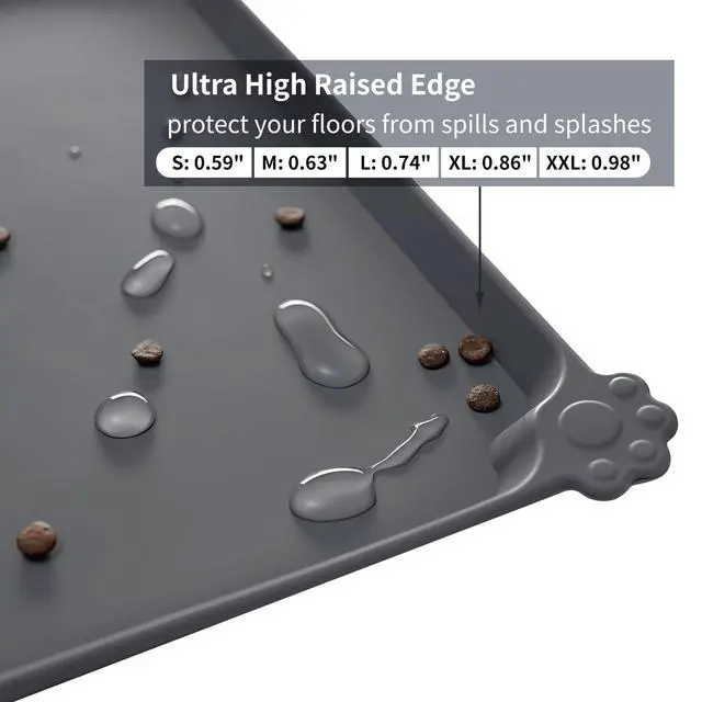 Alt view image 3 of 7 - Silicone Pet Feeding Mat - Waterproof & Non-Slip Dog Cat Placemat