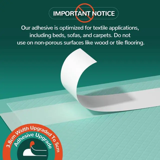 Alt view image 3 of 7 - Bed Pads with Adhesive Strips 30''X36'', 30 Count Chucks Disposable Underpads Extra Large Thicker Incontinence Pads for Unisex Adult, Senior, Kids and Pet (with Adhesive)