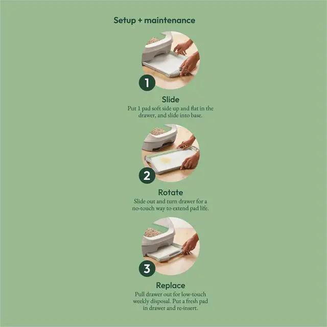 Alt view image 6 of 7 - Breeze Litter System Cat Pad Refills 10ct. Pack Tidy Cats Cat Litter Pads - 10 ct. Pouch