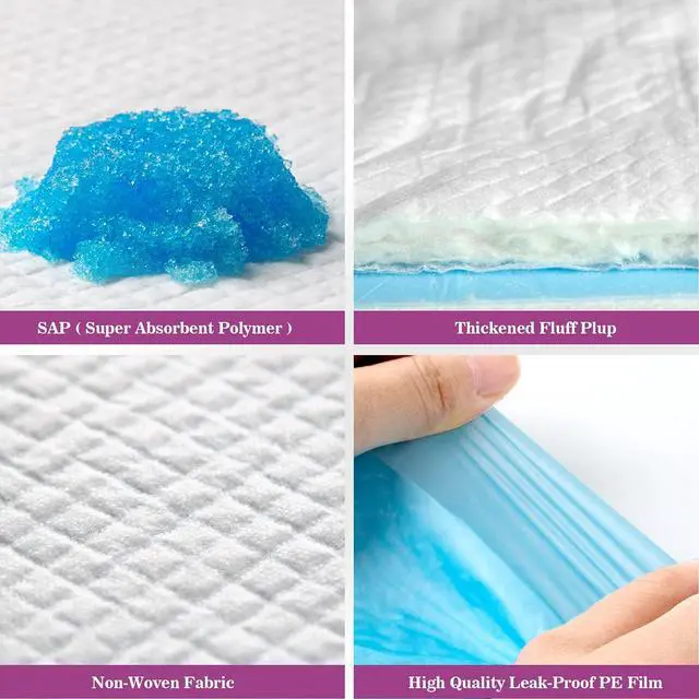 Alt view image 6 of 7 - Dog Pee Pads Extra Large 28"x34", X-Large Training Puppy Pee Pads Super Absorbent & Leak-Proof, XL Disposable Pet Piddle Pad and Potty Pads for Dogs, Puppies, Doggie (XLarge:28"*34"-40 Ct)