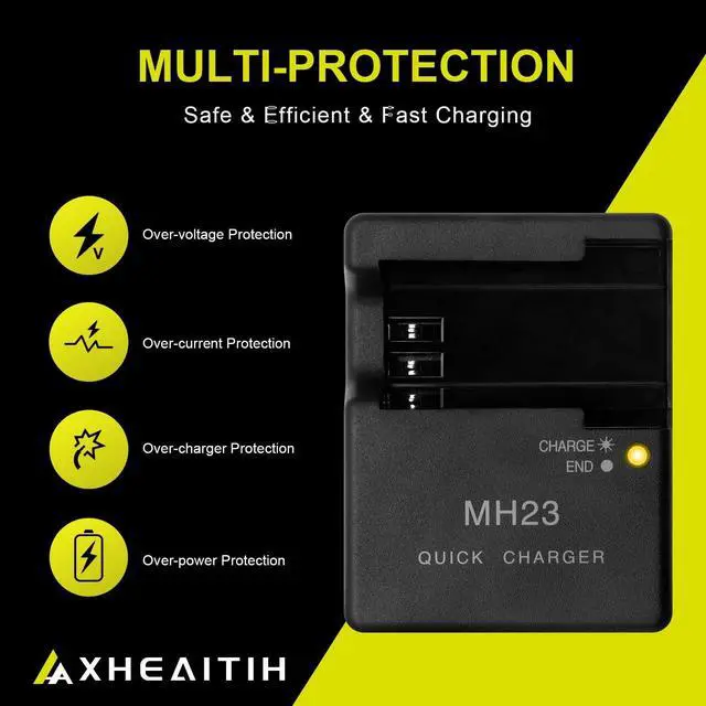 Alt view image 3 of 5 - MH-23 EN-EL9 EN-EL9a for Nikon D40 D40X D60 D3000 D5000 Camera Battery Power Supply
