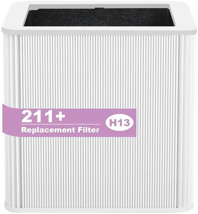 Main image of 211+ Filter Replacement Compatible with Blue Pure 211+ Air Purifier Series, 2 Stage Filtration System of H13 True HEPA Filters & Activated Carbon Filter, 1 Pack