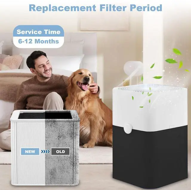 Alt view image 6 of 7 - 211+ Filter Replacement Compatible with Blue Pure 211+ Air Purifier Series, 2 Stage Filtration System of H13 True HEPA Filters & Activated Carbon Filter, 1 Pack