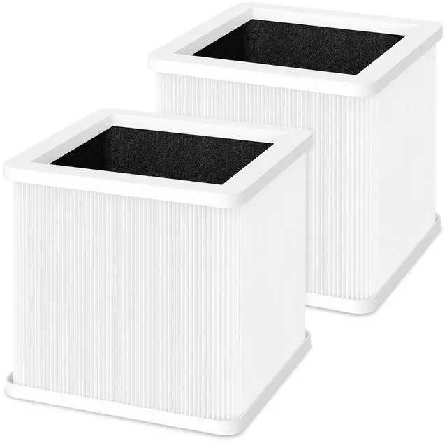Main image of 211+ Replacement Filter Compatible with Blueair Blue Pure 211+ and 211+ Auto Air Cleaner Purifier, 2 Stages Filtration of Main and Activated Carbon Filter, 2 Packs
