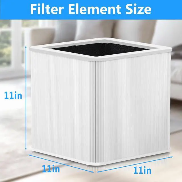 Alt view image 5 of 6 - 2 Pack 211+ Replacement Filter Compatible with 211+ Air Cleaner Purifier, Activated Carbon Replacement Filter and H13 True Hepa
