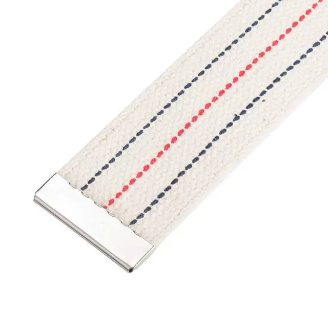 Alt view image 7 of 7 - Transfer and Gait Belt with Metal Buckle - Transfer Walking and Standing Assist Aid for Caregiver Nurse Therapist 2 inches (Beige with Stripes, 60")