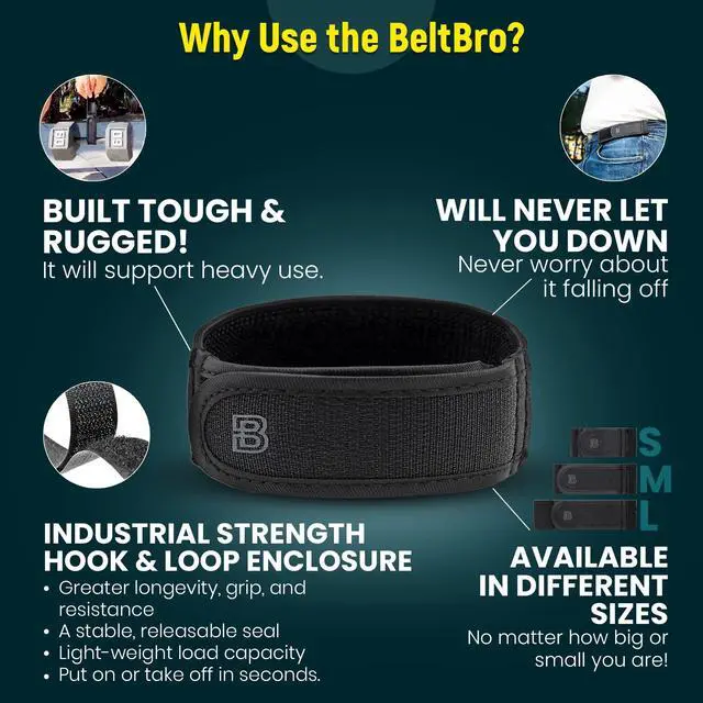 Alt view image 3 of 6 - Titan No Buckle Elastic Belt For Men Pair of Medium Fits 1.5 Inch Belt Loops, Comfortable and Easy To Use Guaranteed to Fit All Pants Attaches To Two Loops