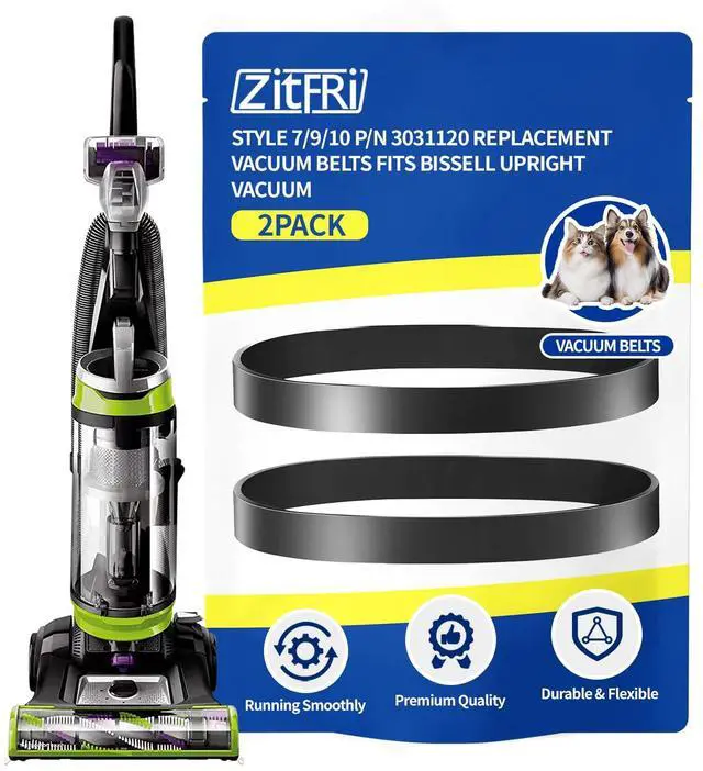 Main image of Style 7/9/10 P/N 3031120 Replacement Belt For Bissell Vacuum Belt Fit Bissell Powerforce Helix Powerlifter Cleanview Swivel Rewind Pet Vacuum Cleaner Replace Parts 2031093 32074 3031123 2-Pack