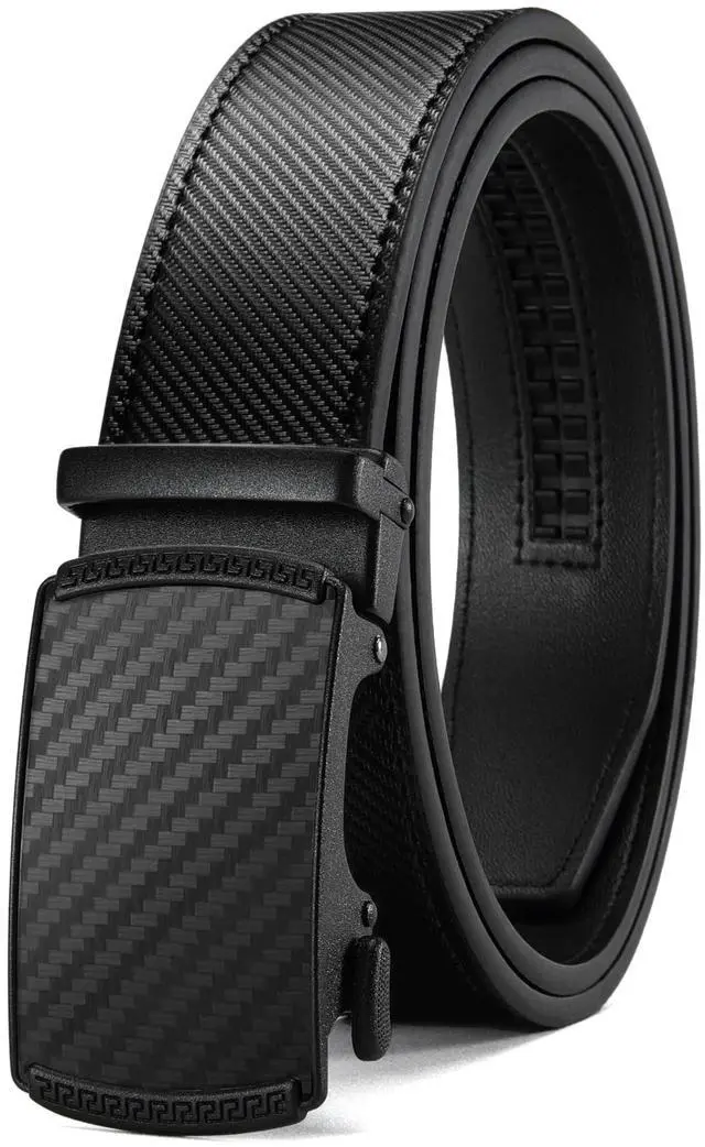 Main image of Mens Belt Leather Ratchet Belt - Customizable Fit, Effortless Style (35mm)