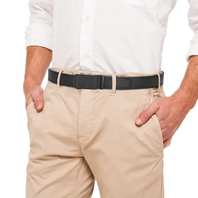 Alt view image 2 of 6 - Mens Belt Leather Ratchet Belt - Customizable Fit, Effortless Style (35mm)
