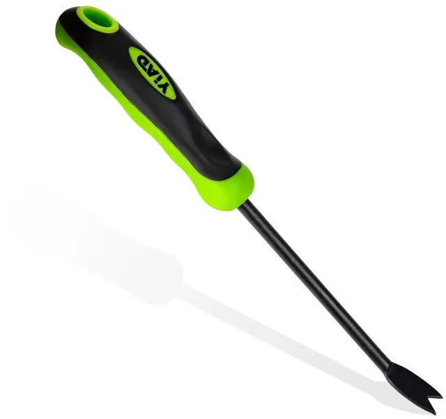Main image of Hand Weeder Weed Puller Tool - 13-Inch Heavy Duty Dual Tip Design for Root Removal, Rust-Resistant Steel, Ergonomic Grip, for Garden Lawn Yard Patio Flower Bed