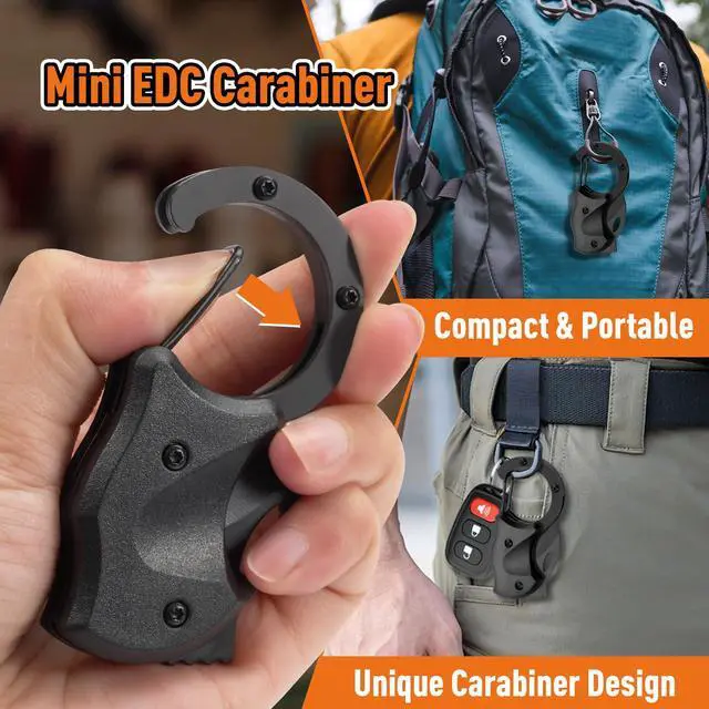 Alt view image 5 of 7 - Fathers Day Gift for Husband Dad, Gifts for Men Pocket Carabiner Gadgets, Fathers Day Gift from Daughter Wife Son for EDC Gadgets Tool, Anniversary Birthday Gift for Men Dad Husband Him Grandpa