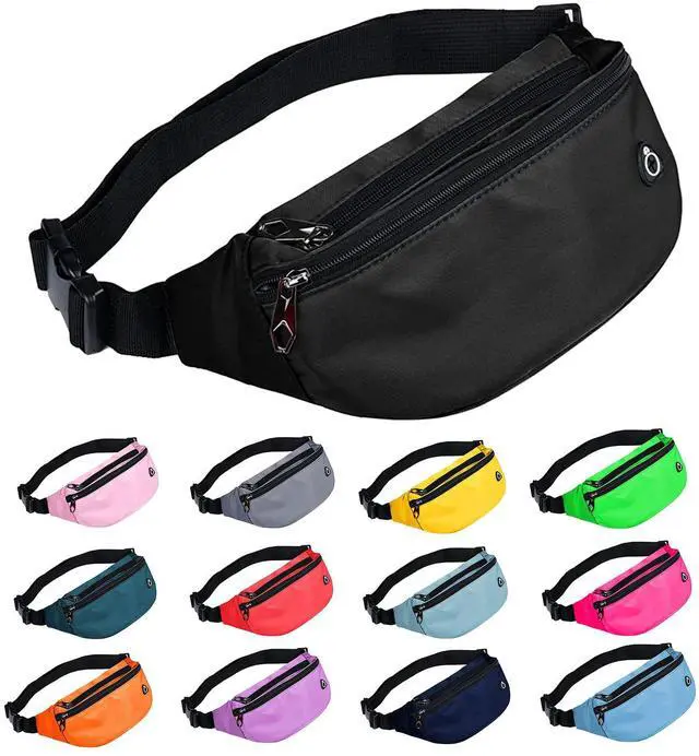 Main image of Fanny Packs for Men and Women, Waterproof Sports Waist Pack Bag for Travel Hiking Running Hands-free Wallets, Easy Carry Any Phone
