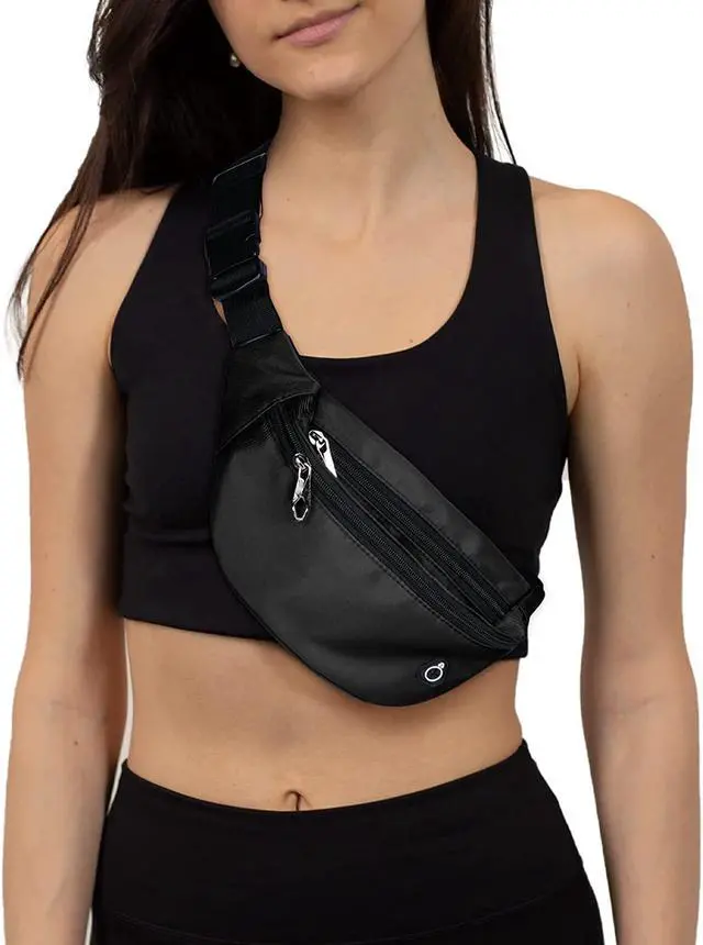 Alt view image 6 of 6 - Fanny Packs for Men and Women, Waterproof Sports Waist Pack Bag for Travel Hiking Running Hands-free Wallets, Easy Carry Any Phone
