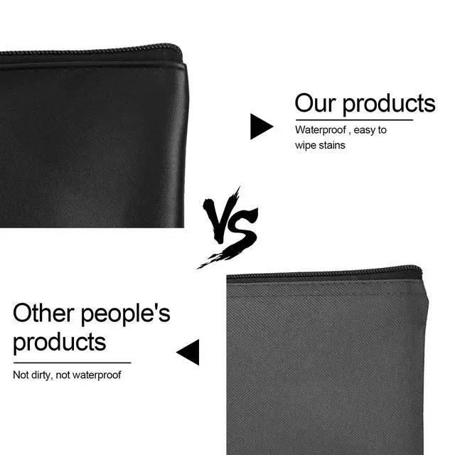 Alt view image 5 of 7 - 2 Pieces Money Bags with Zipper, 11x6.1 inch Money Pouch, Bank Bag, Cash Bag, Check Wallet, Cosmetics