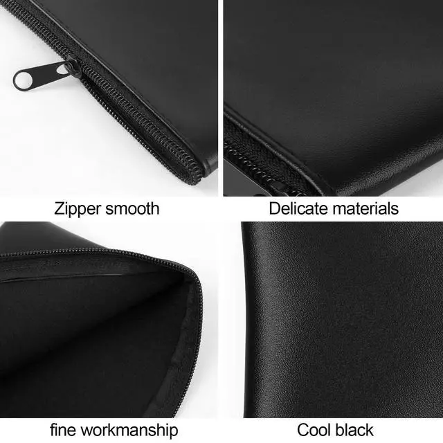Alt view image 4 of 7 - 2 Pieces Money Bags with Zipper, 11x6.1 inch Money Pouch, Bank Bag, Cash Bag, Check Wallet, Cosmetics