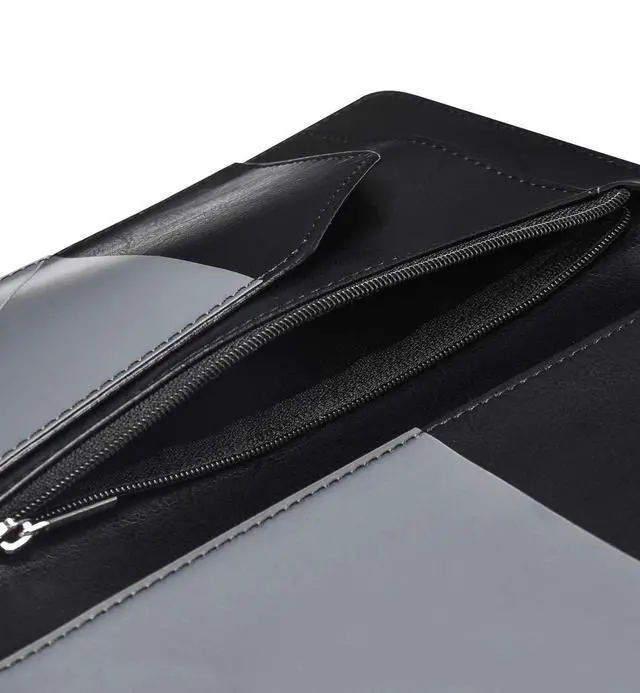 Alt view image 6 of 7 - Server Books for Waitress - Leather Waiter Book Server Wallet with Zipper Pocket, Cute Waitress Book&Waitstaff Organizer with Money Pocket Fit Server ApronClassic Black