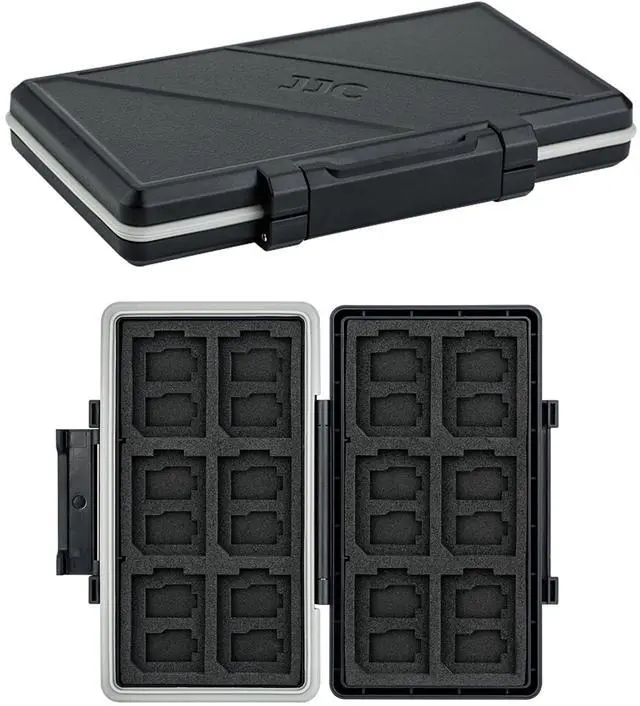 Main image of 36 Slots Memory Card Case Water-Resistant Anti-Shock Memory Card Wallet for 24 Micro SD SDXC SDHC TF Cards and 12 SD SDXC SDHC Cards