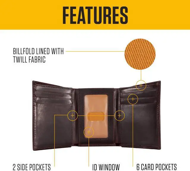 Alt view image 2 of 7 - Mens Oil Tan Leather Wallet, Front Pocket, Passcase & Trifold Designs, Long-Lasting Construction, Gifts for Men