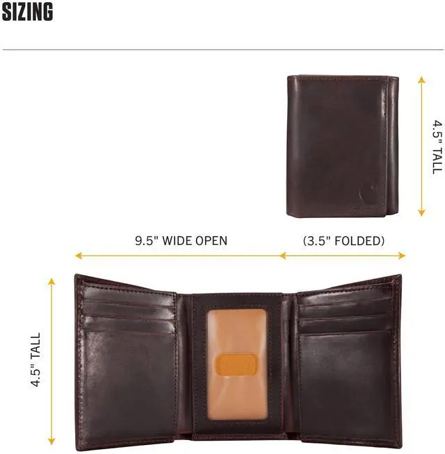 Alt view image 6 of 7 - Mens Oil Tan Leather Wallet, Front Pocket, Passcase & Trifold Designs, Long-Lasting Construction, Gifts for Men