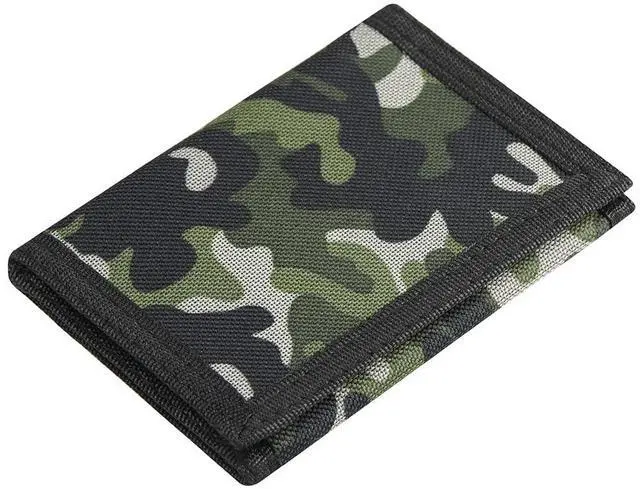 Main image of Camo Kids Wallet for Boys Girls Teen, Cheap Little Boys Wallet for Kids Ages 4-5-6-7-8-9-10-12, Camouflage Youth Wallets w/ Zipper Coin Pocket, Tri Fold Child Childrens Wallet Novelty Birthday Gift