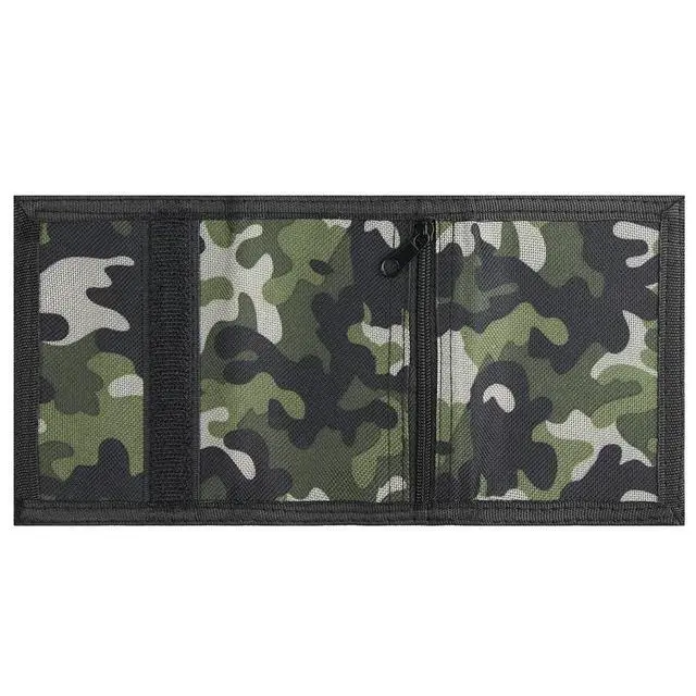 Alt view image 4 of 7 - Camo Kids Wallet for Boys Girls Teen, Cheap Little Boys Wallet for Kids Ages 4-5-6-7-8-9-10-12, Camouflage Youth Wallets w/ Zipper Coin Pocket, Tri Fold Child Childrens Wallet Novelty Birthday Gift