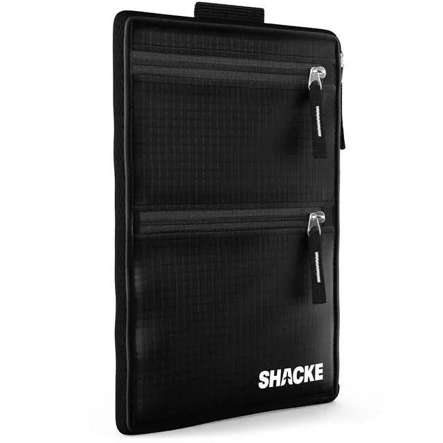 Alt view image 6 of 6 - Hidden Travel Belt Wallet w/RFID Blocker (Black with Black Strap)