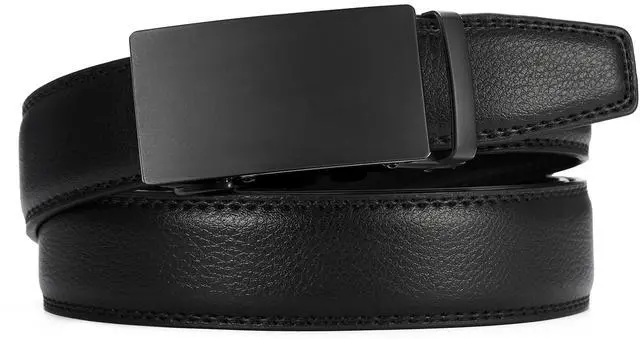 Alt view image 5 of 7 - Mens Belt - Mens Ratchet Belt Leather 1 3/8" for Dress Pant - Micro Adjustable Belt Fit Everywhere