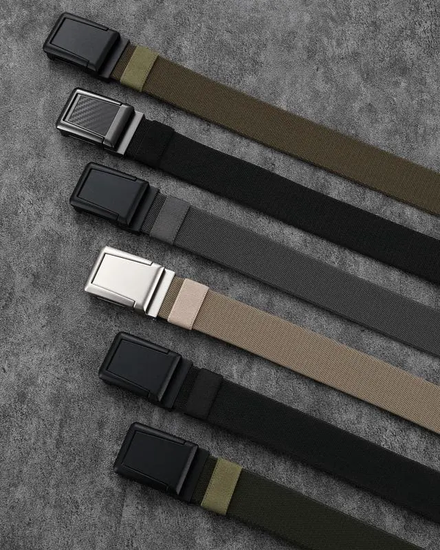 Alt view image 7 of 7 - Tactical Belt Men - 1.5" Stretch Work Belt with Zinc Alloy Buckle