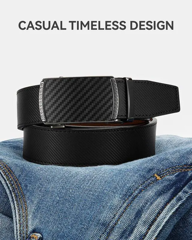 Alt view image 5 of 7 - Mens Belt Leather Ratchet Belt - Customizable Fit, Effortless Style (35mm)