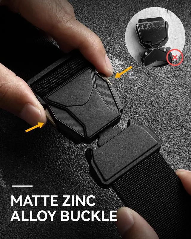 Alt view image 3 of 7 - Tactical Belt - 1.5" Work Belt for Military EDC