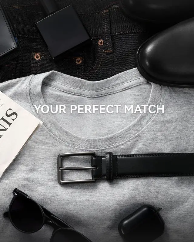 Alt view image 3 of 7 - Mens Belt Leather - 1 3/8" Dress Belts for Men - Considerate Gift for Work Business Casual Jeans