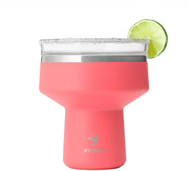 Main image of Saltini 16 oz Cocktail Tumbler - Insulated Margarita Tumbler with Lid - Keeps Drinks Cold for 10 Hours - 360 Sippable Martini Glass Alternative - Shatterproof, Perfect for Parties - Daiquiri