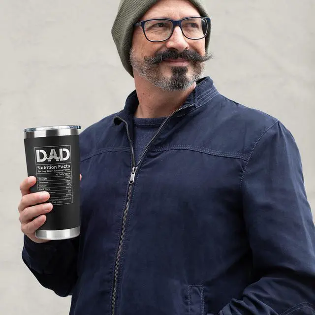 Alt view image 6 of 7 - Gifts for Dad from Daughter, Son - Dad Gifts - Birthday, Fathers Day, Father's Day Gift for Dads - New Dads Gift for Men - 20 Oz Stainless Steel Tumbler