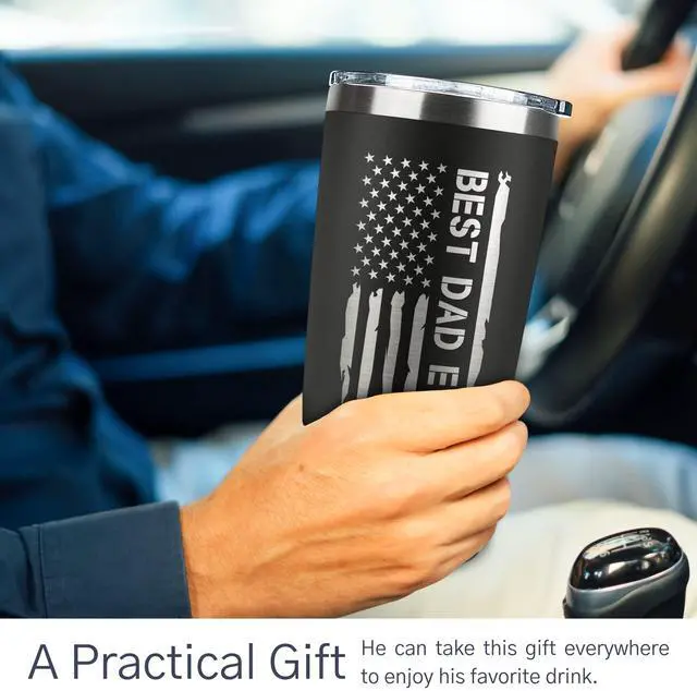 Alt view image 4 of 7 - Gifts for Dad from Daughter, Son - Dad Gifts - Birthday, Fathers Day, Father's Day Gift for Dads - New Dads Gift for Men - 20 Oz Stainless Steel Tumbler