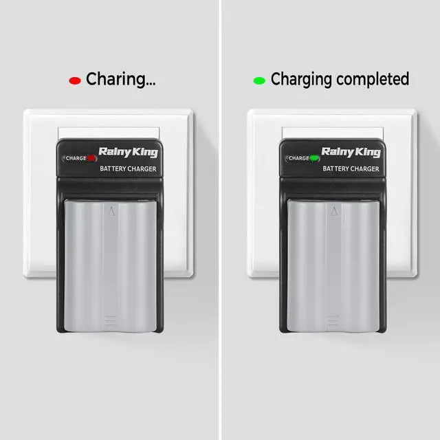 Alt view image 7 of 7 - EN-EL3e/EN-EL3/EN-EL3a Battery Charger,Replacement for MH-18, MH-18a,MH-19 Charger, Compatible with Nikon D100, D100 SLR, D200, D300, D300s, D50, D70, D70s, D80, D90, DSLR D700, E880