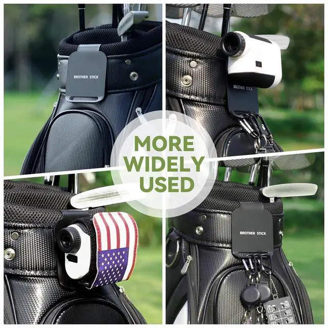 Alt view image 5 of 7 - Metal Landing Pads for Golf Bag Accessories for Men, Golf Club Bag Accessories for Golf Rangefinder Magnetic Golf Towel, Golf Flask Golf Speake Large Landing Area Carabiner Accessories