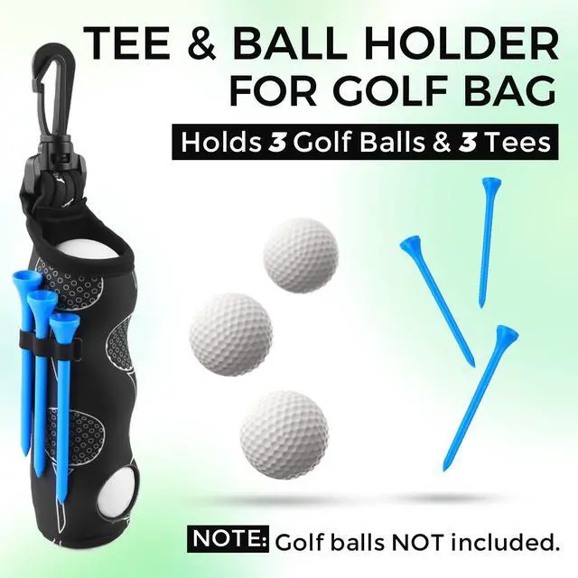 Alt view image 3 of 7 - 21 Pcs Golf Essentials Kit, Golf Club Cleaning Kit - Golf Club Brush & Golf Towel, Golf Ball Bag & Tees Holder & 2 Sizes Tees, Divot Repair Tool & Ball Marker, Must Haves Golf Accessories