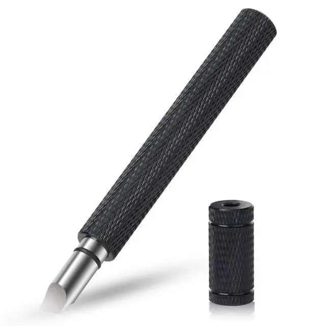 Alt view image 2 of 7 - Golf Club Groove Sharpener, Re-Grooving Tool and Cleaner for Wedges & Irons - Generate Optimal Backspin - Suitable for U & V-Grooves, Black