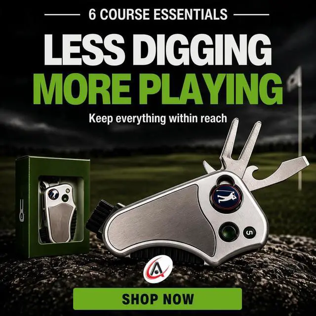 Alt view image 4 of 7 - Golfer's Best Tool 6-in-1 Golf Multitool | Fathers Day Gift | Stroke Counter, Divot Repair, Brush, Ball Marker, Cleat Tightener, Club Cleaner | Compact Golf Gift & Souvenir